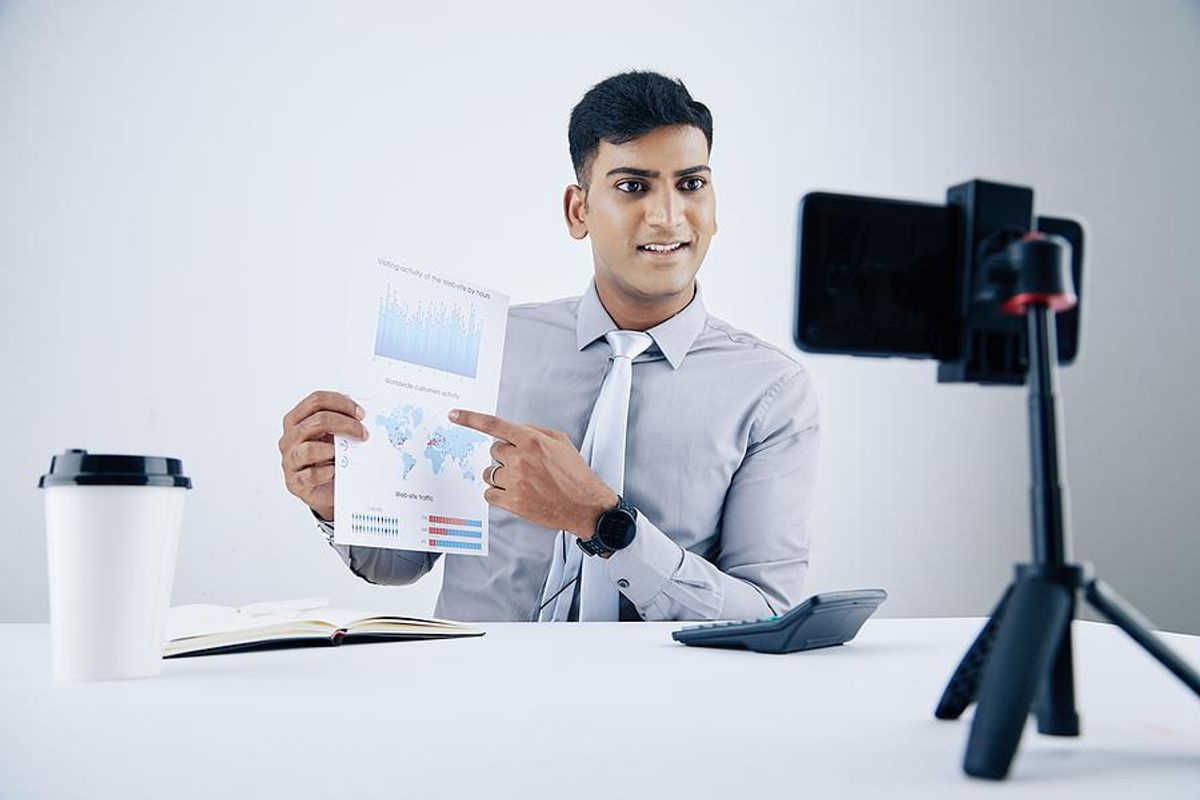 A businessman shares some of his expertise on social media.