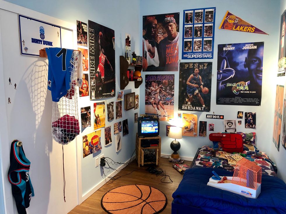 A fun feature at SeatGeek are fan bedrooms from the 1990s aimed at reminding employees of what it's like to be a fan.