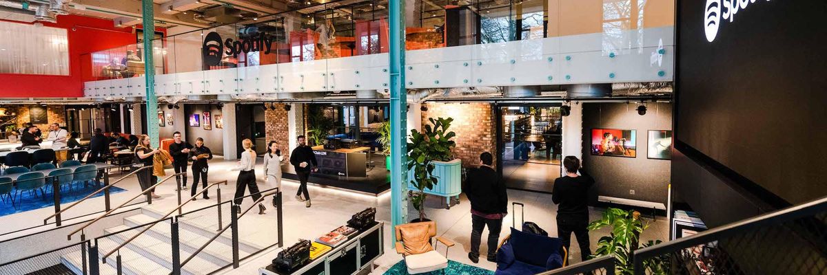 A view of Spotify's London office.