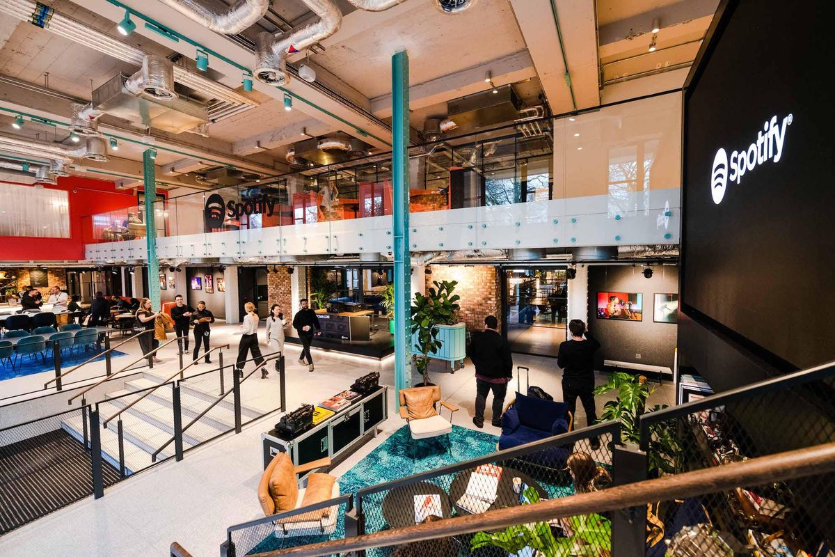 A view of Spotify's London office.
