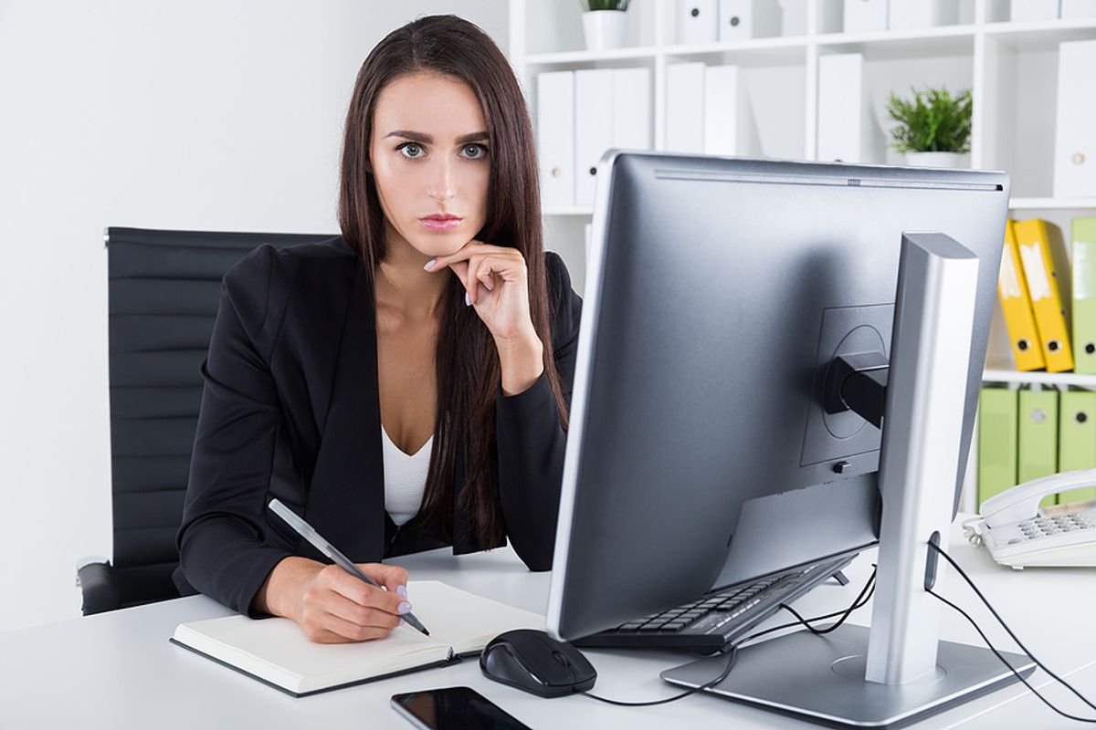 A young professional ponders her career decisions.