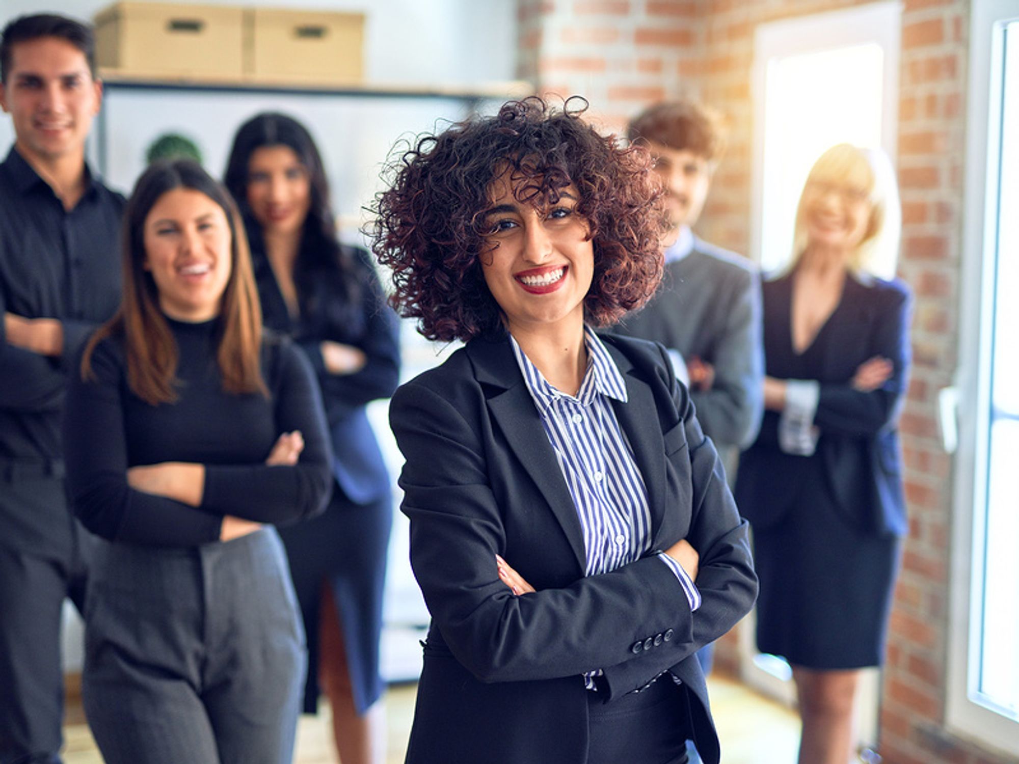 An office celebrates International Women's Day