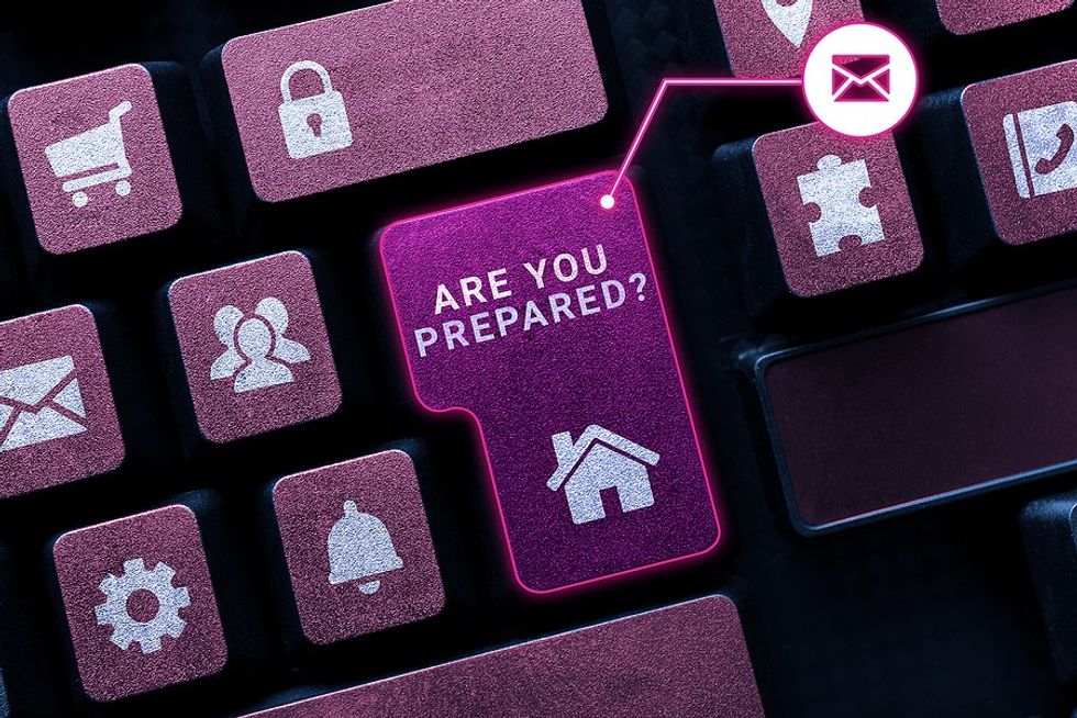 Are you prepared? concept / emergency preparedness concept