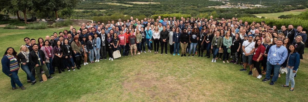 Articulate's workforce at a company retreat.