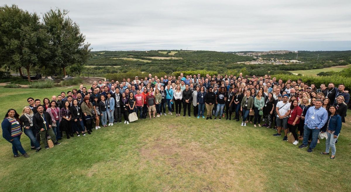 Articulate's workforce at a company retreat.