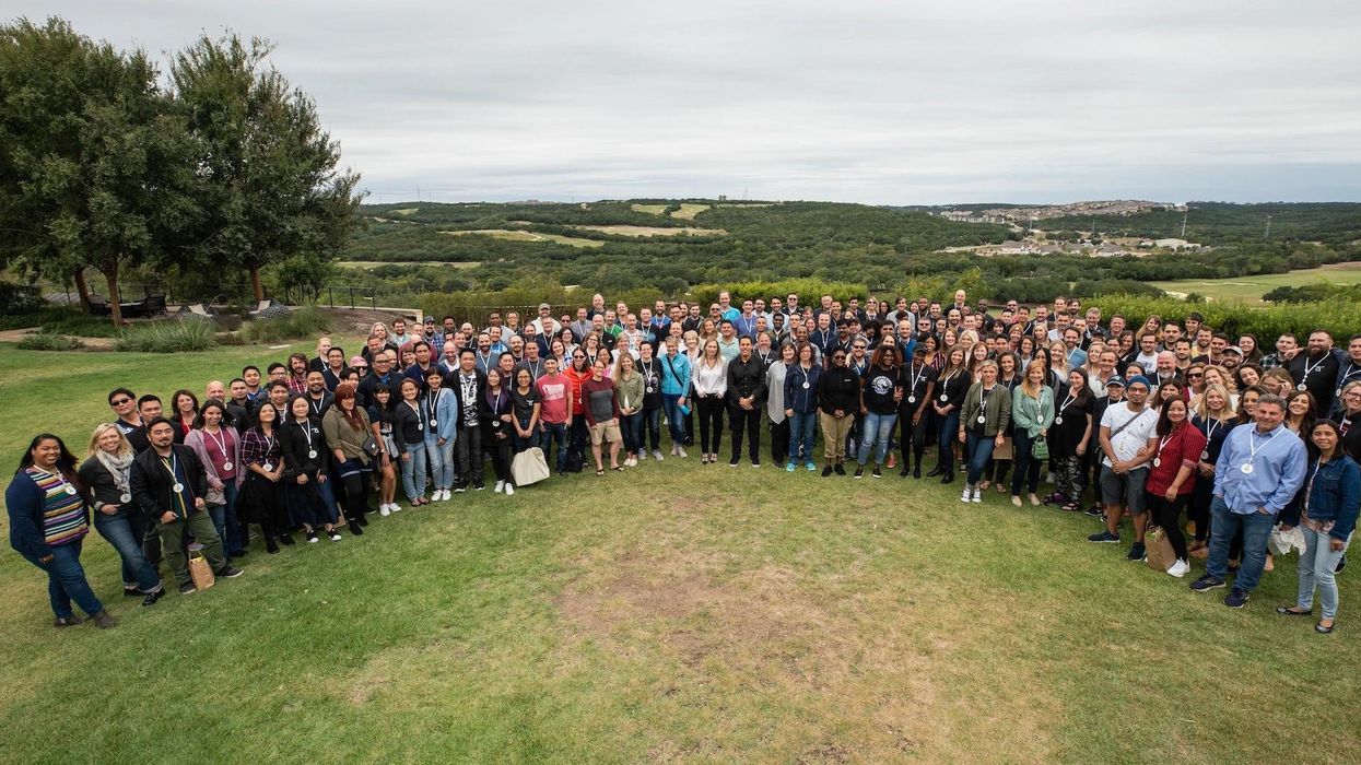 Articulate's workforce at a company retreat.