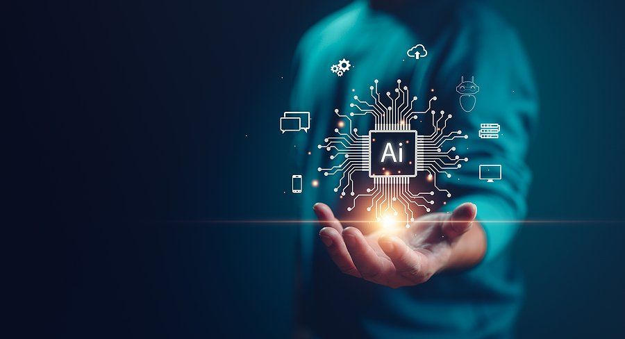 Artificial intelligence (AI) technology concept