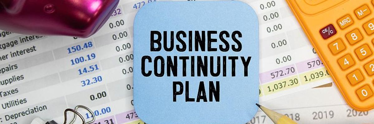 Business continuity plan concept