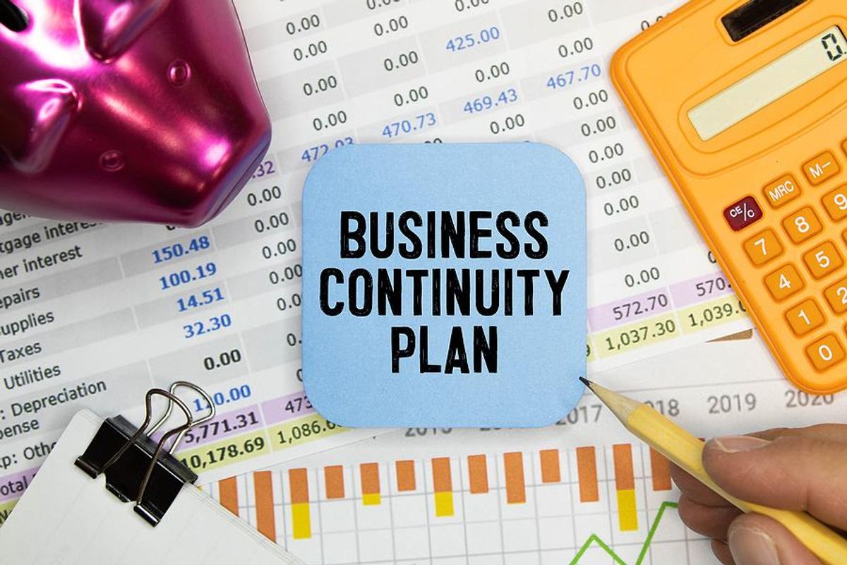 Business continuity plan concept