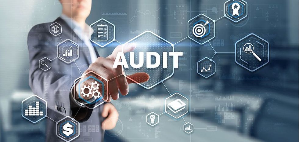 business/financial/technical audit concept