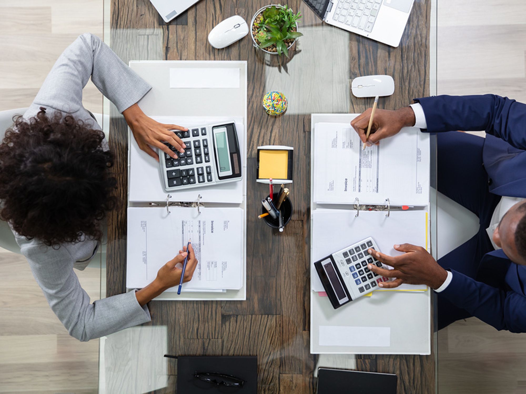 Business owners do taxes for their digital business