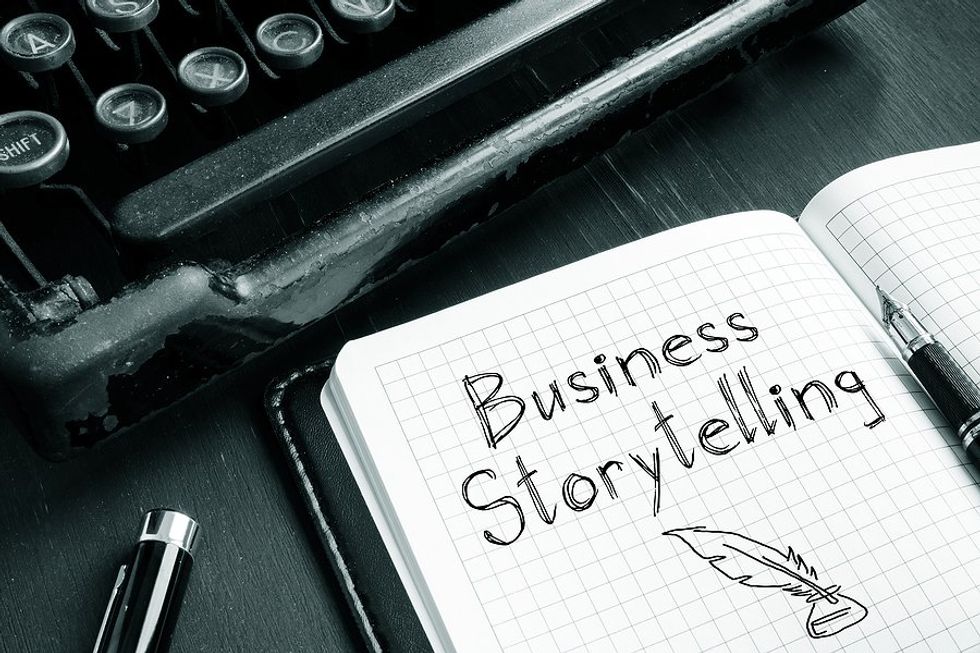 Business storytelling concept