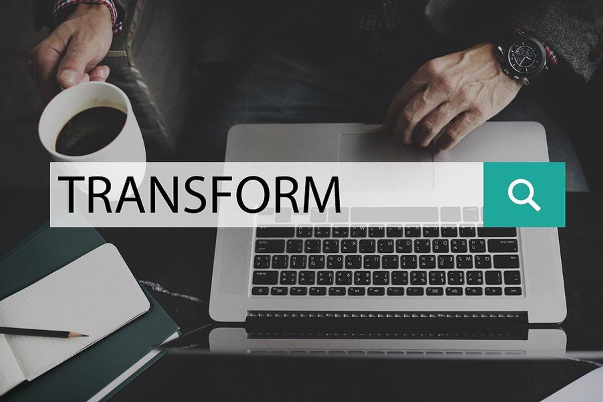 Business transformation concept