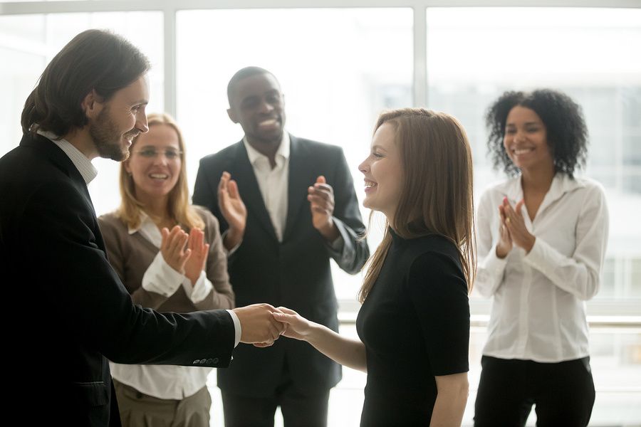 Company CEO recognizes employee for her efforts on Employee Appreciation Day