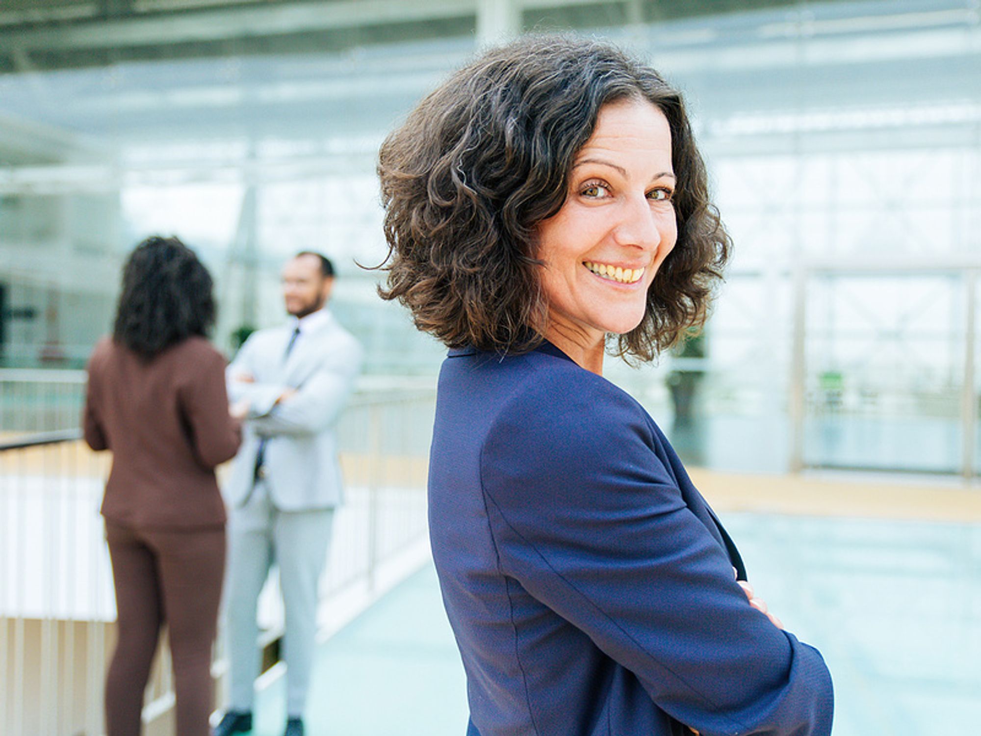 Confident woman with a good executive brand