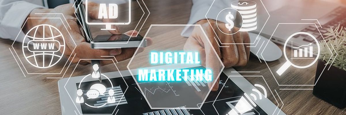 Digital marketing concept
