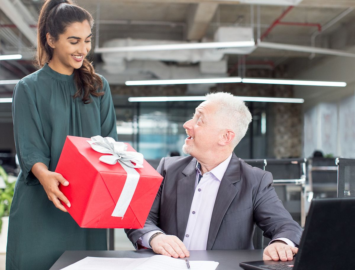 Employee gives her boss a unique holiday gift