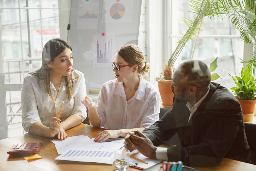 Employees/coworkers are respectful of one another in a work meeting