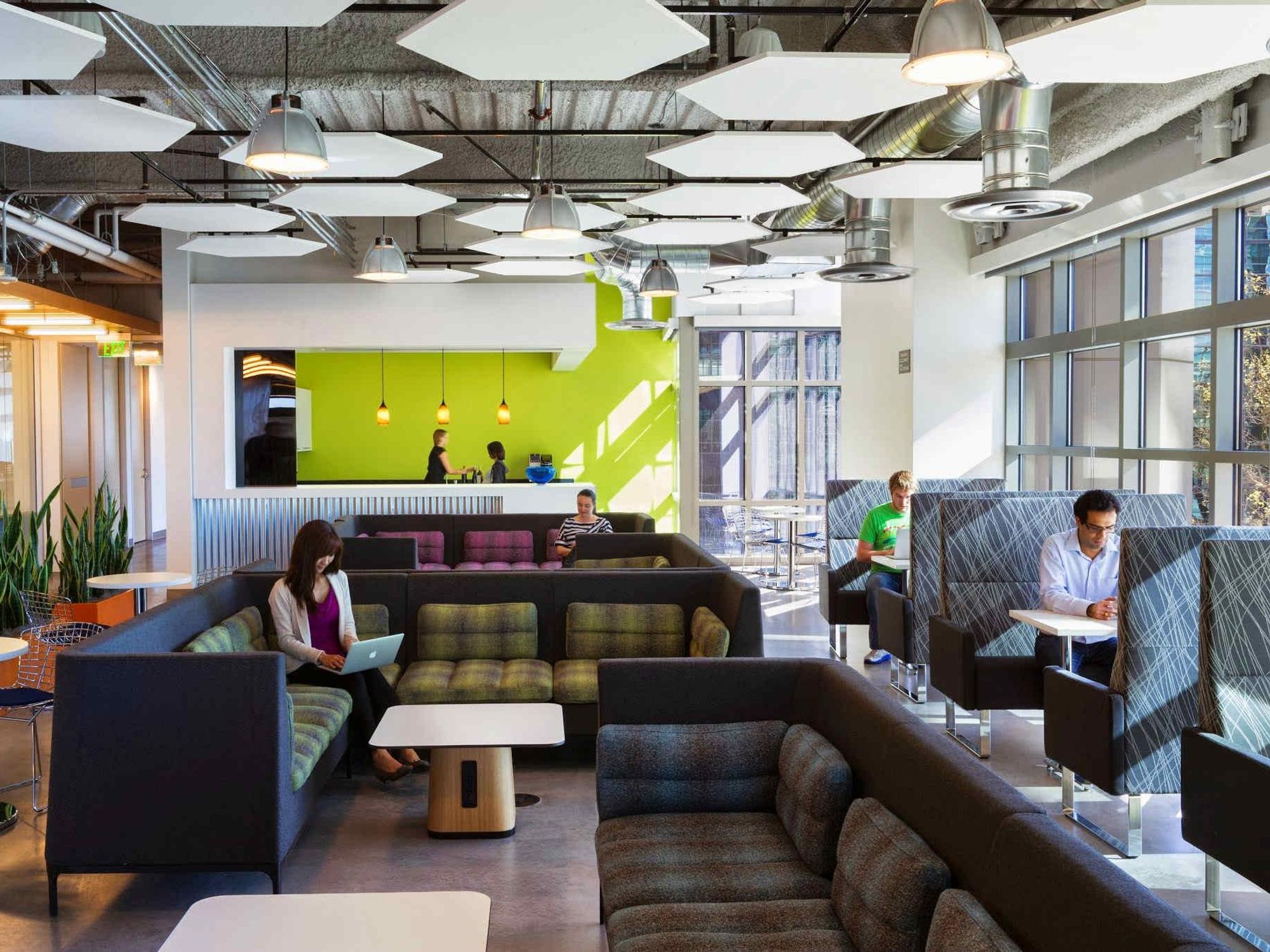 Employees work at one of GoDaddy's California offices.