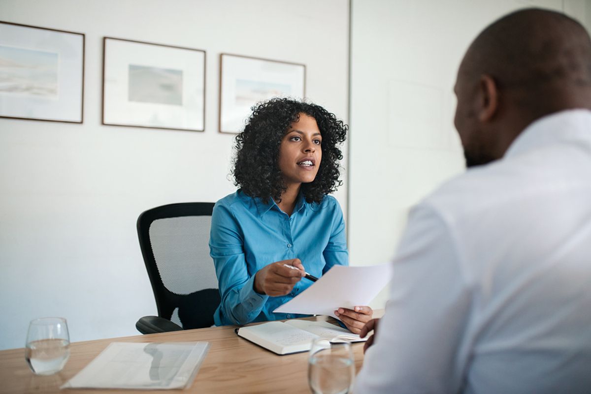 Employer asks a job candidate a behavioral interview question