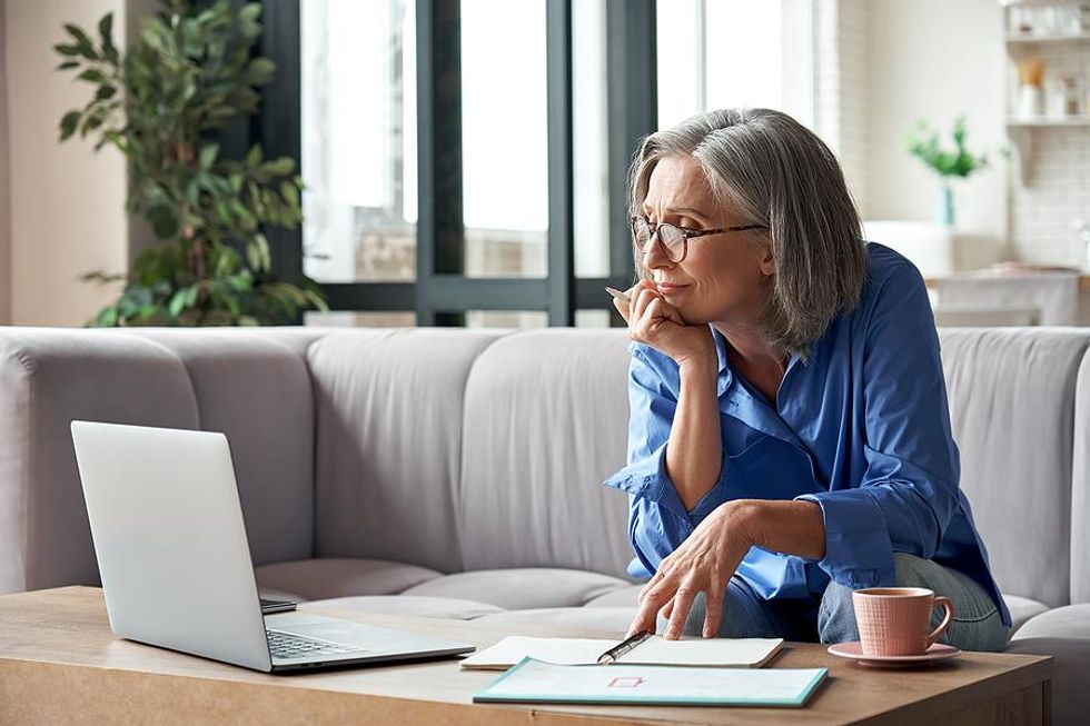 Executive at a nonprofit organization works from home
