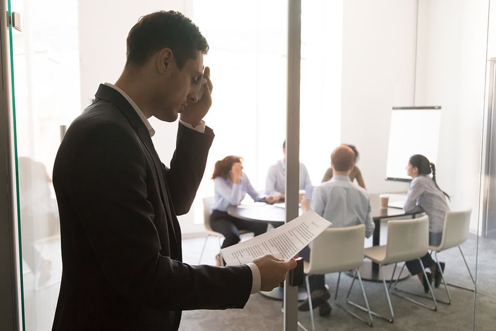 Executive experiences burnout in his career