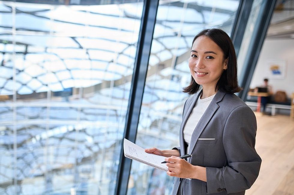 Executive/woman with good professional presence at work