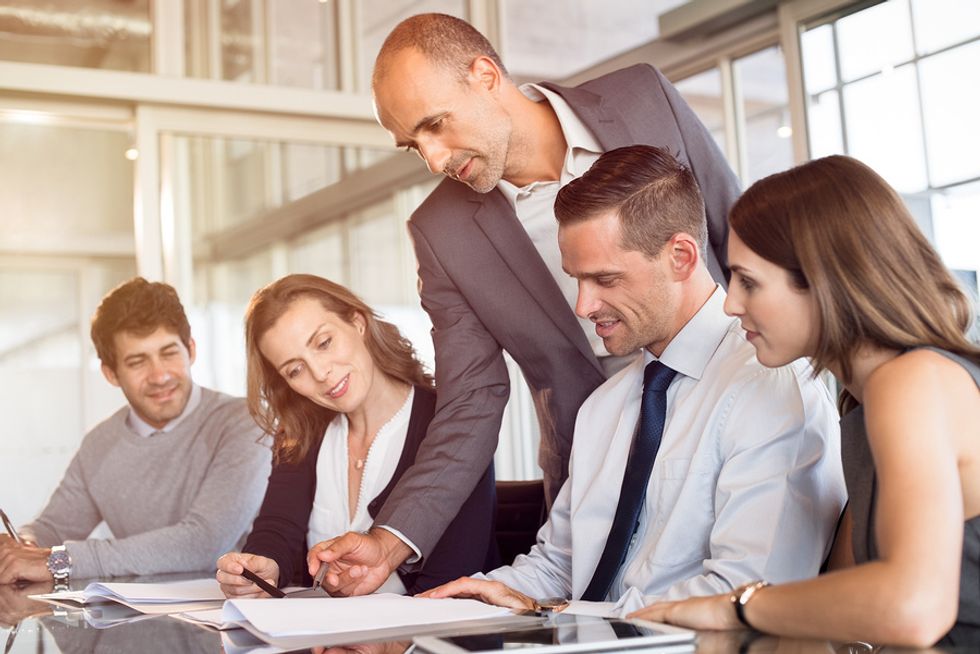 Executives gather together to make important decisions