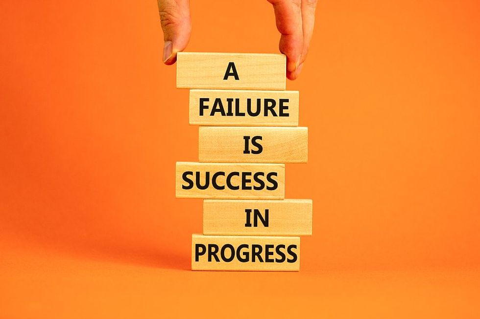 Failure, success concept
