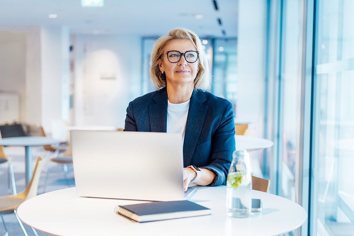 Future-forward leader thinks about how AI (artificial intelligence) is reshaping leadership and digital strategy