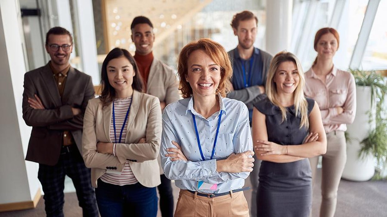 Group of leaders smiling