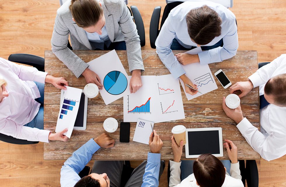 Group of people in channel sales