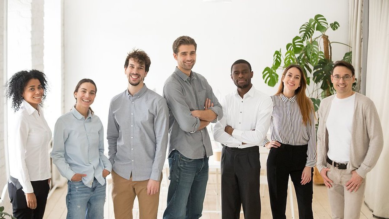 Happy and respected professionals at work