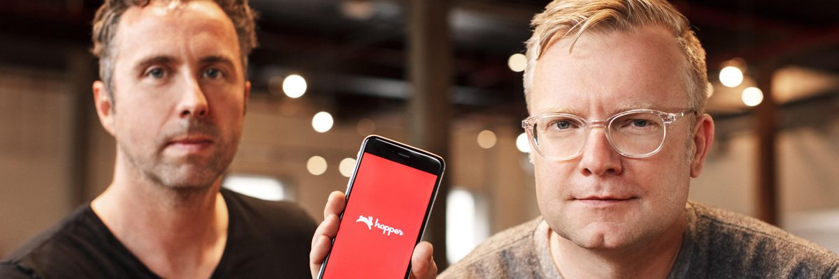 Hopper cofounders Frederic Lalonde and Joost Ouwerkerk.