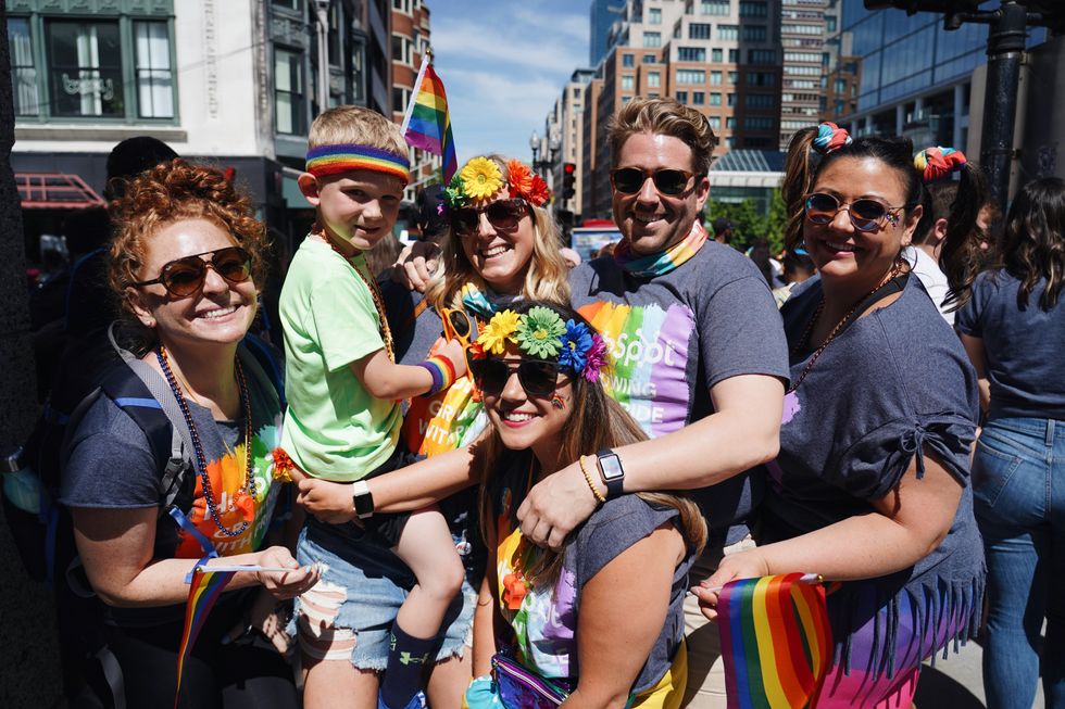HubSpot employees are active participants in the Boston Pride Parade.