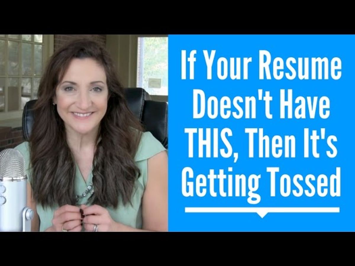 If Your Resume Doesn't Have This, It Gets Tossed by Recruiters