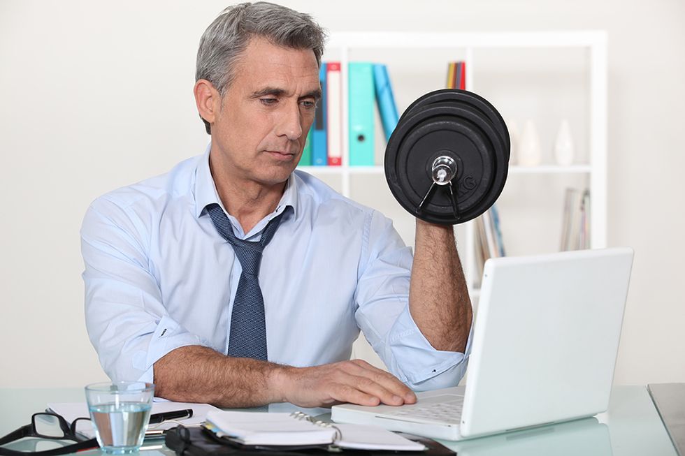 6 Workouts To Do At Your Desk