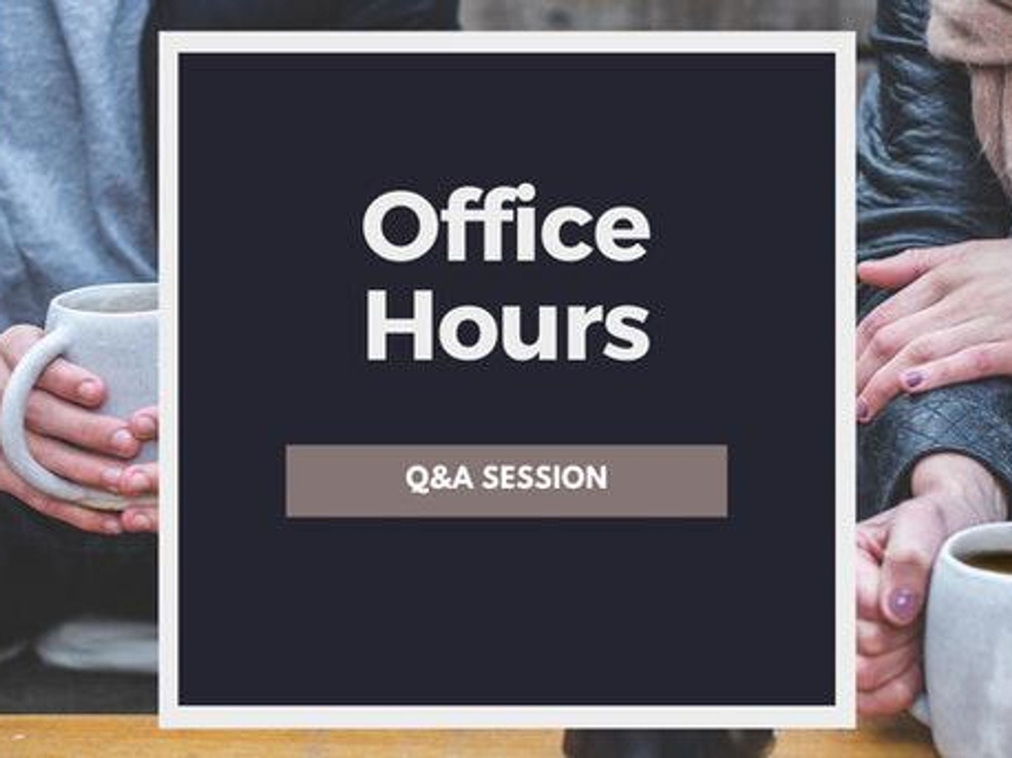 Office Hours With J.T. O'Donnell