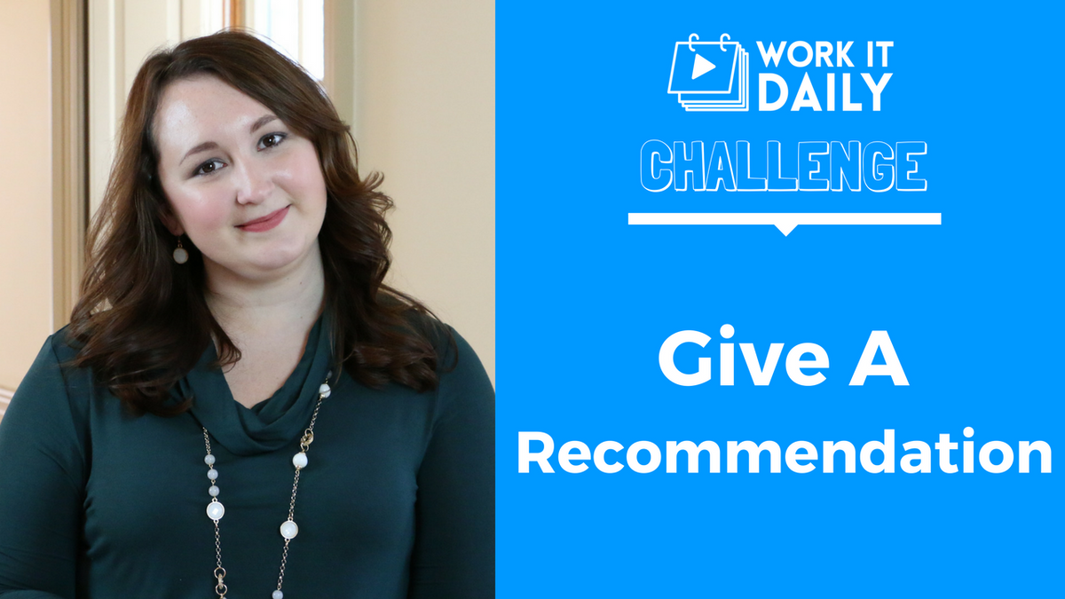 Challenge: Give A Recommendation