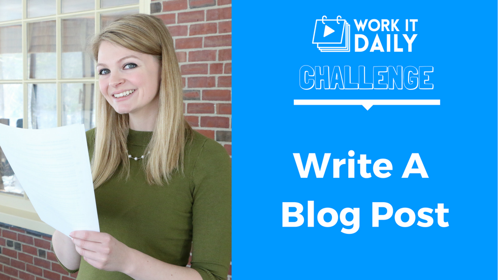Challenge: Write A Blog Post