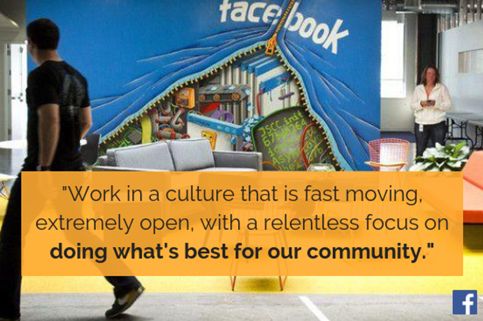 More About Values & Beliefs At Facebook | Work It Daily