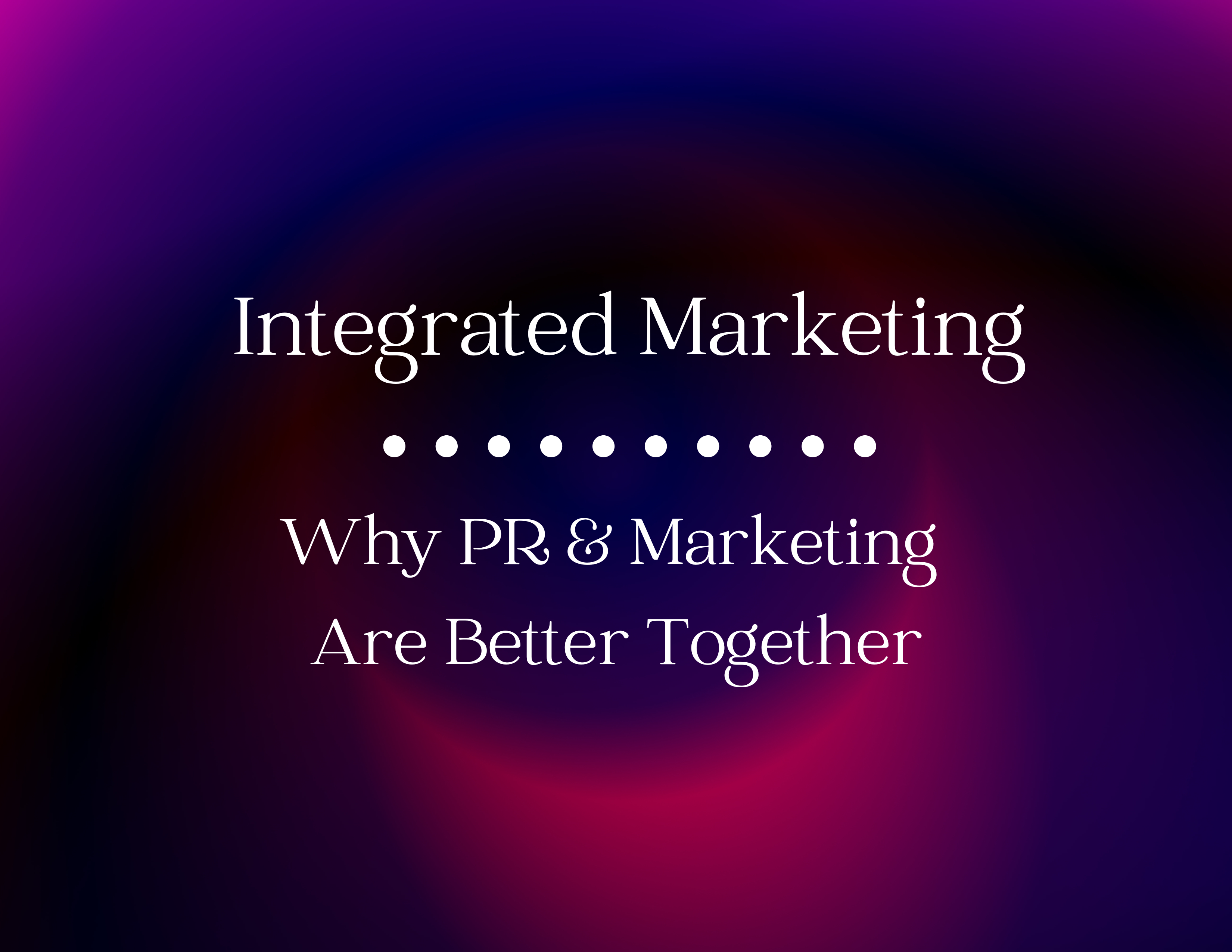 Integrated marketing graphic