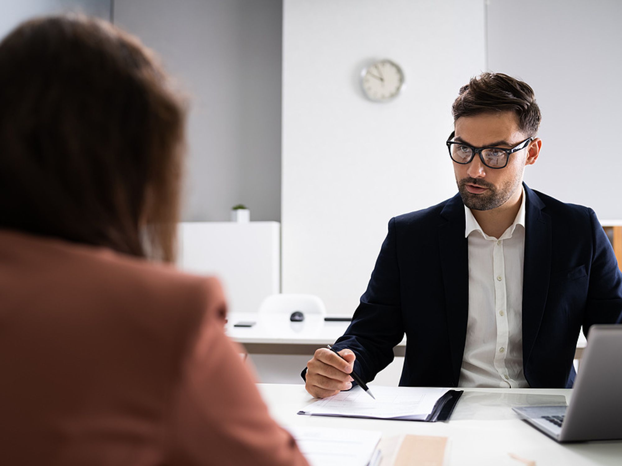 Interviewer listens to job applicant talk about their intangible skills
