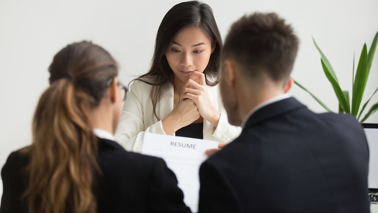 Introvert using tips during a job interview