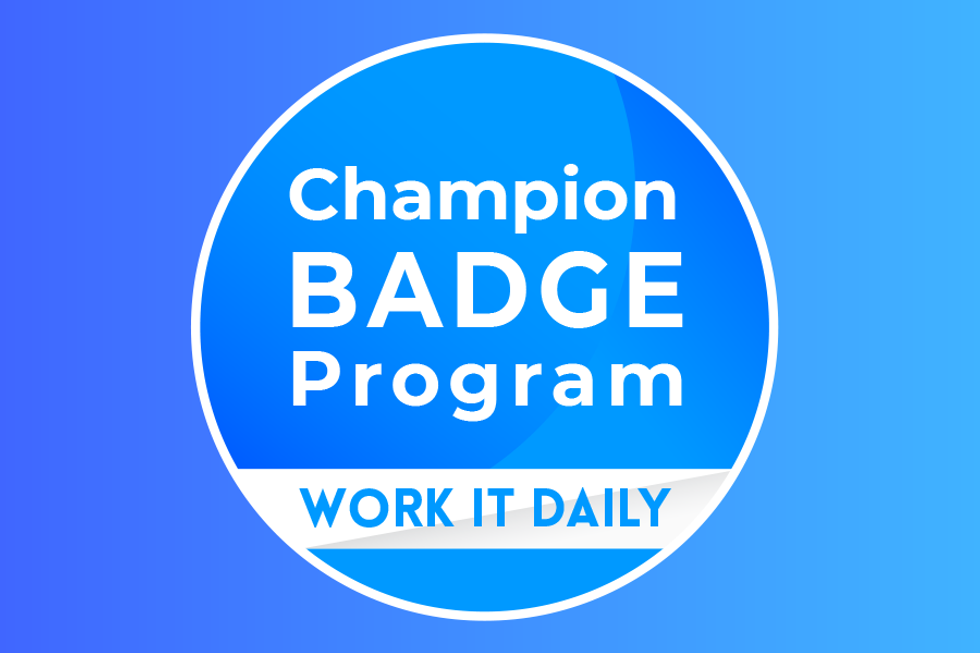 Is your company's leader worthy of a Leadership Champion Badge.
