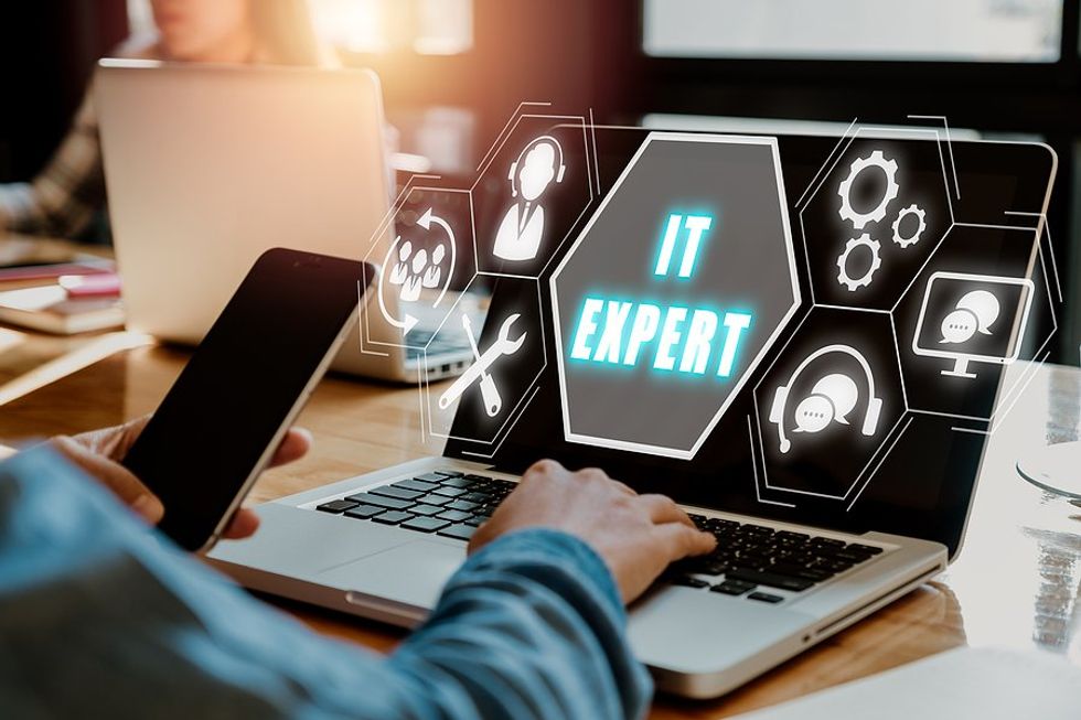 IT specialist, information technology concept