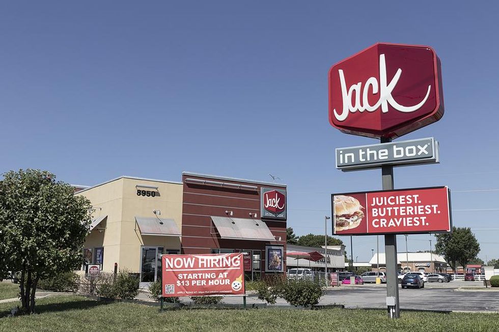 Jack in the Box fast food restaurant