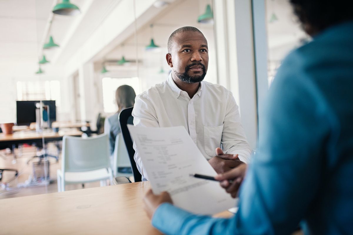 Job applicant answering the "What is your biggest weakness?" interview question