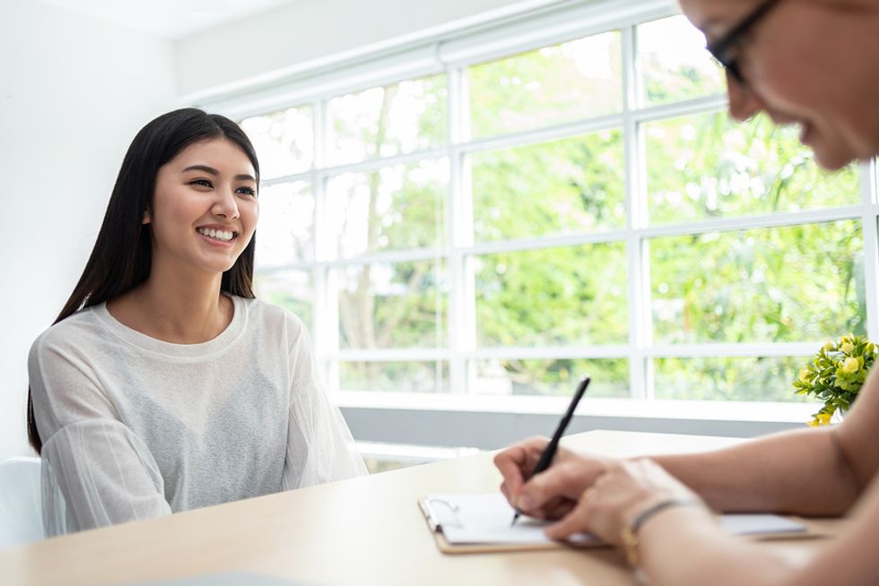 Job seeker successfully answers a behavioral interview question