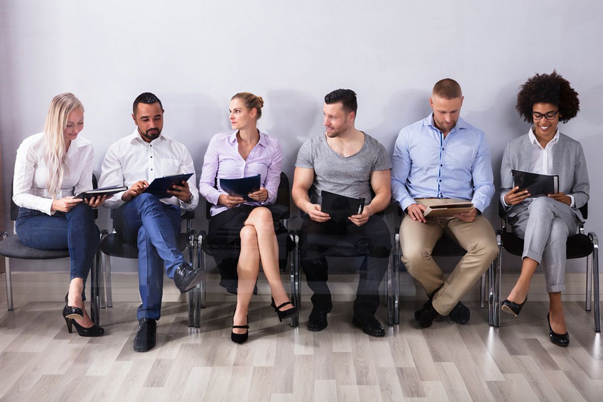 Job seekers interviewing after COVID-19 crisis